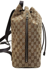 キャンバスGGパターンバックパック ブラウン