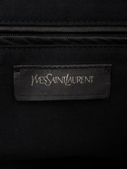 Yラインレザーボストンバッグ ブラック