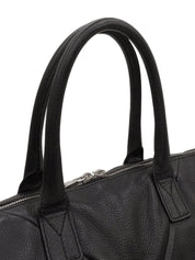 Yラインレザーボストンバッグ ブラック