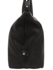 Yラインレザーボストンバッグ ブラック