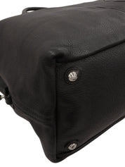 Yラインレザーボストンバッグ ブラック