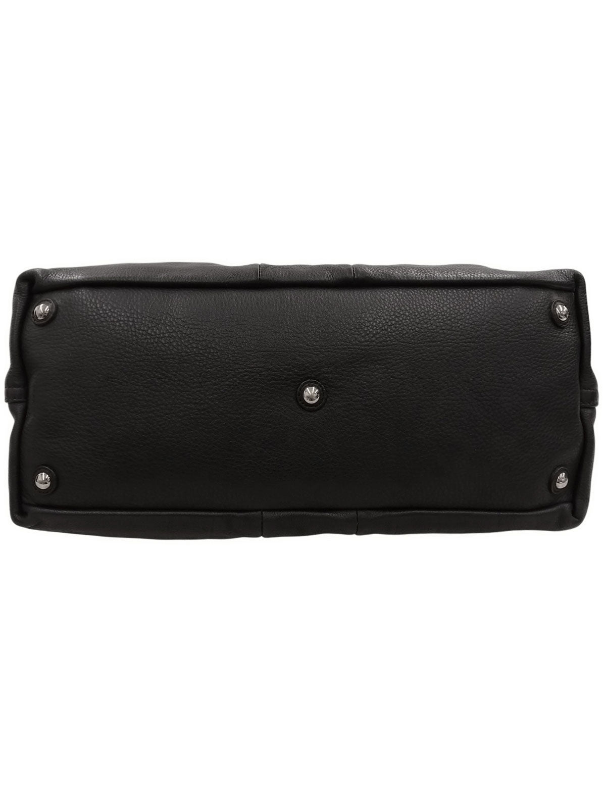 Yラインレザーボストンバッグ ブラック