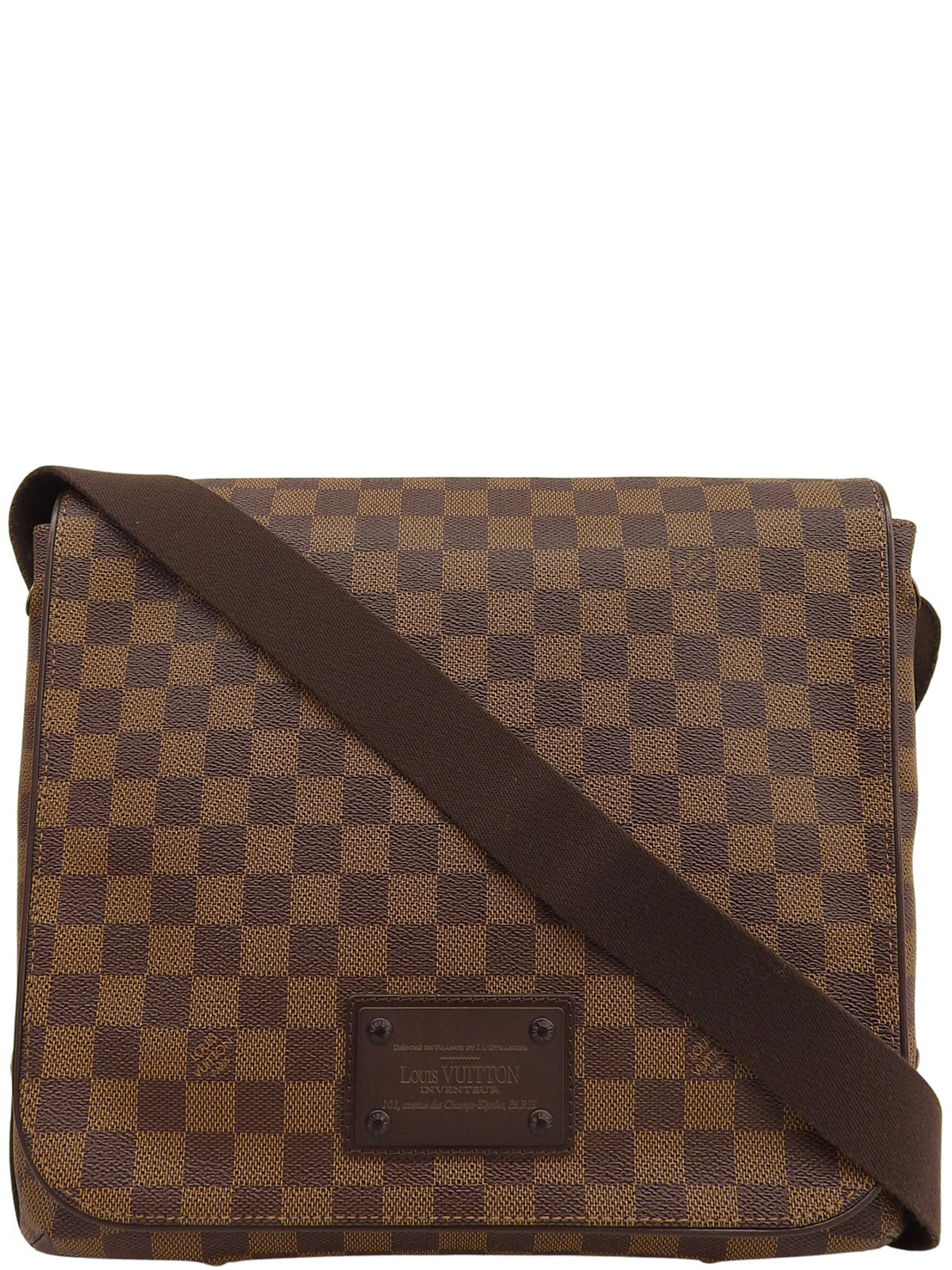 2010年製 キャンバスダミエブルックリンMM ブラウン
