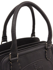 セレリアロゴエンボスハンドバッグ ブラック