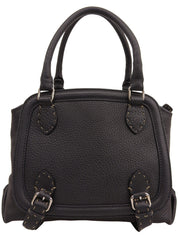 セレリアロゴエンボスハンドバッグ ブラック