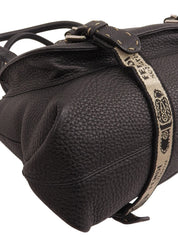 セレリアロゴエンボスハンドバッグ ブラック