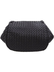 Intrecciato Shoulder Bag Black