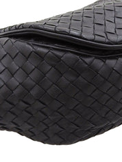 Intrecciato 编织单肩包 黑色