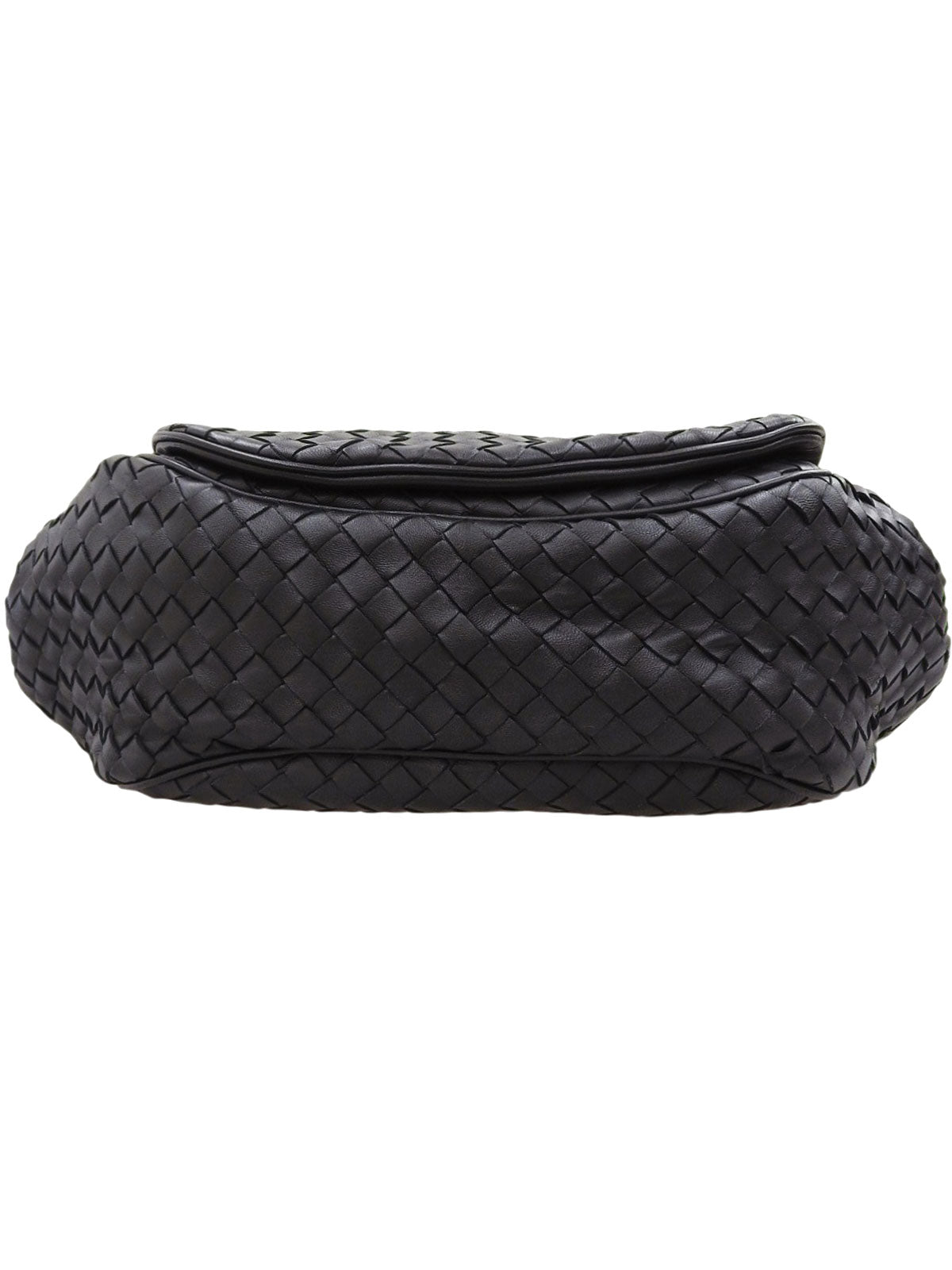 Intrecciato Shoulder Bag Black