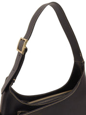 ガンチーニプレートワンショルダーバッグ ブラック