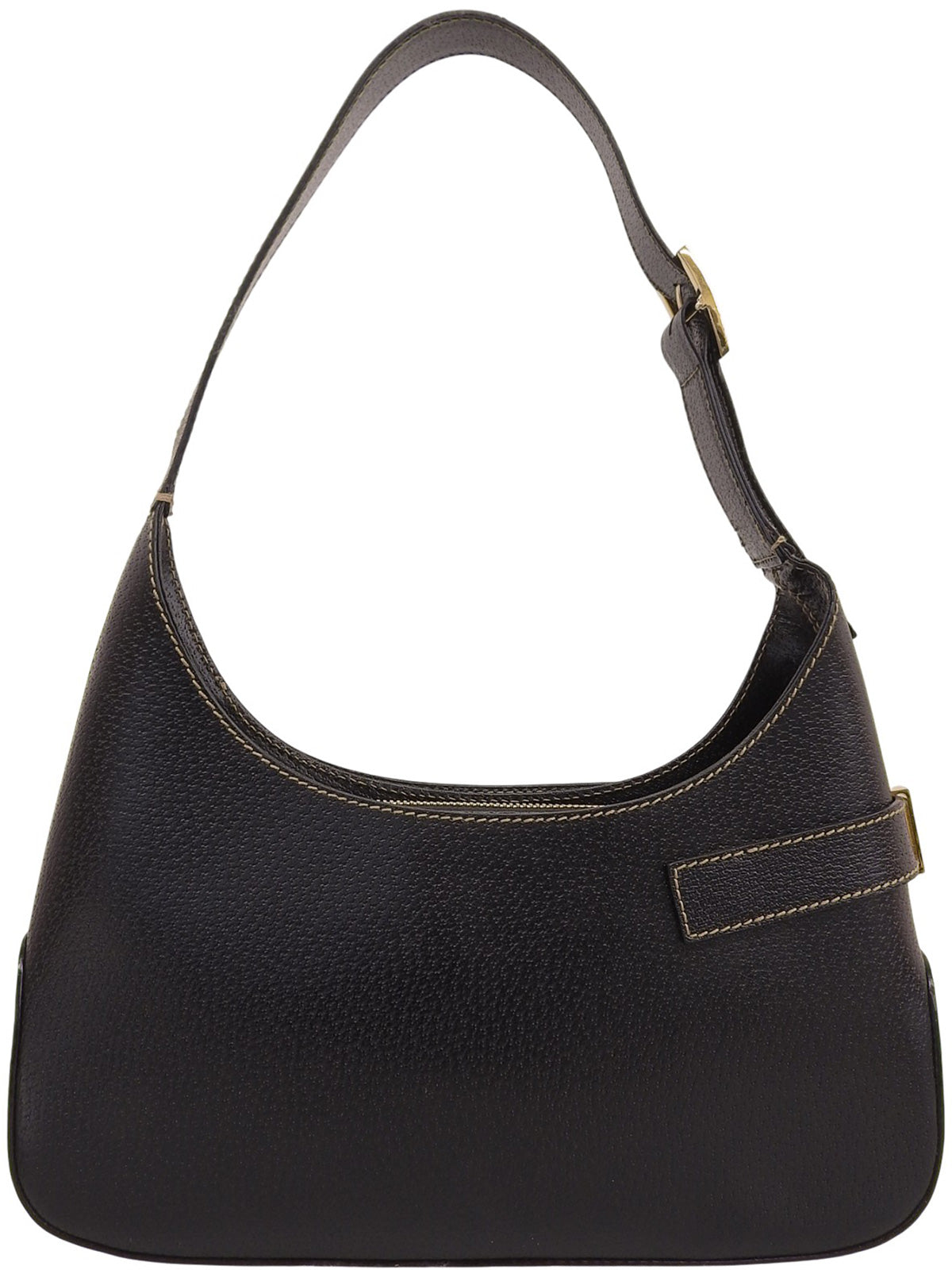 ガンチーニプレートワンショルダーバッグ ブラック