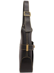 ガンチーニプレートワンショルダーバッグ ブラック