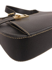 ガンチーニプレートワンショルダーバッグ ブラック