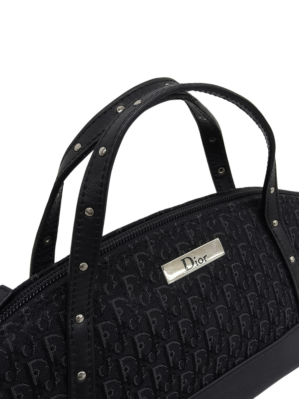 トロッターパターンミニハンドバッグ ブラック