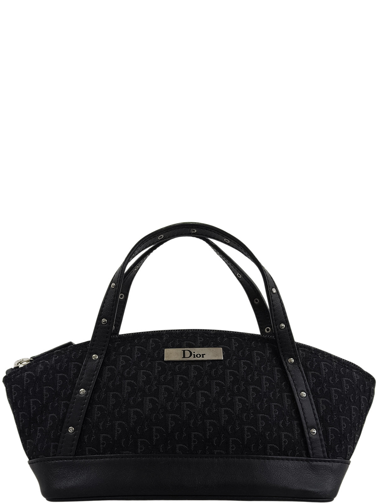 トロッターパターンミニハンドバッグ ブラック