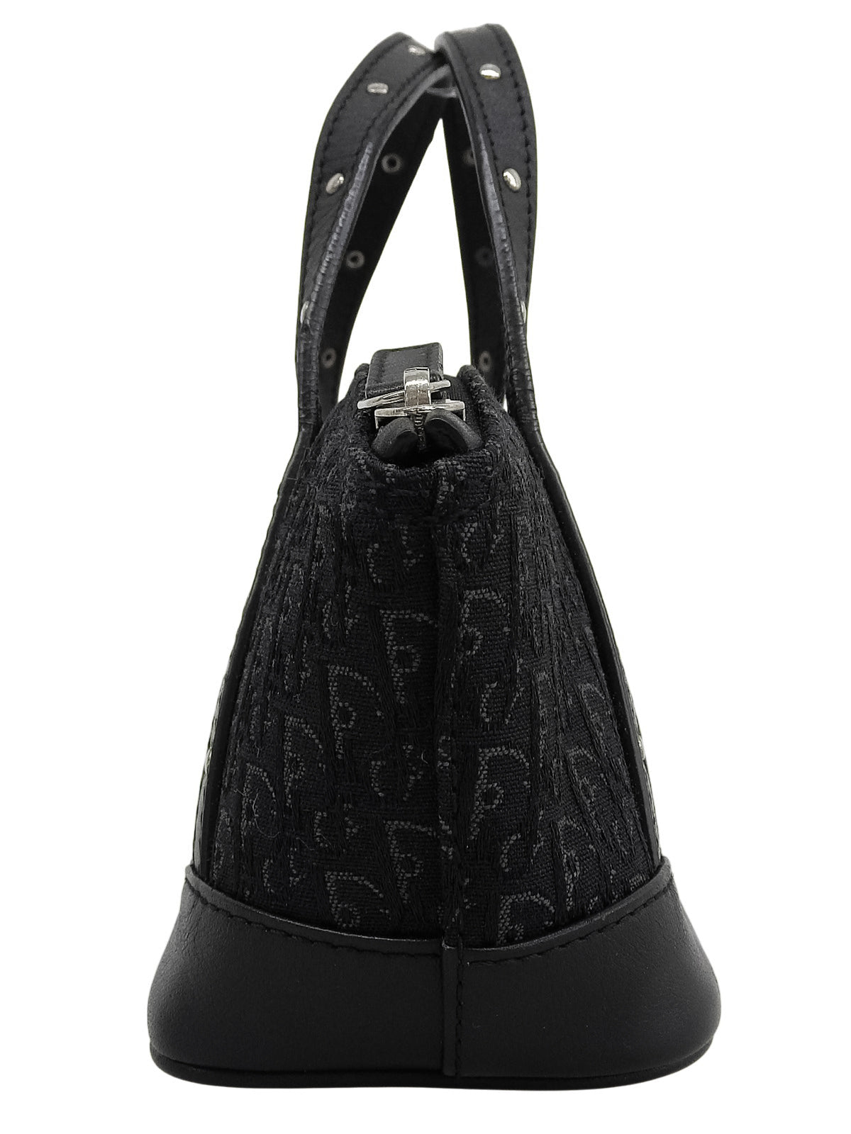 トロッターパターンミニハンドバッグ ブラック