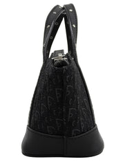 トロッターパターンミニハンドバッグ ブラック