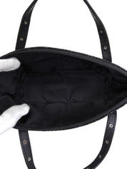 トロッターパターンミニハンドバッグ ブラック