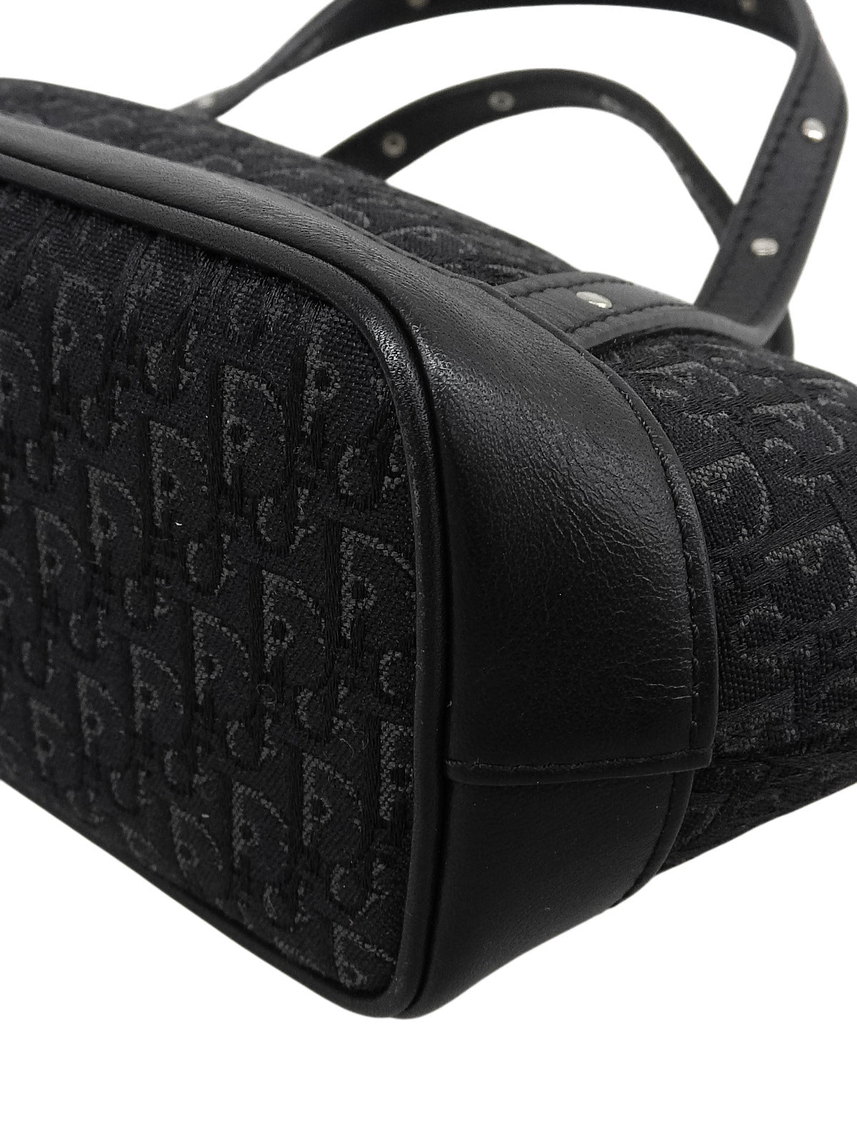 トロッターパターンミニハンドバッグ ブラック