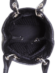 カナージュステッチハンドバッグ ブラック