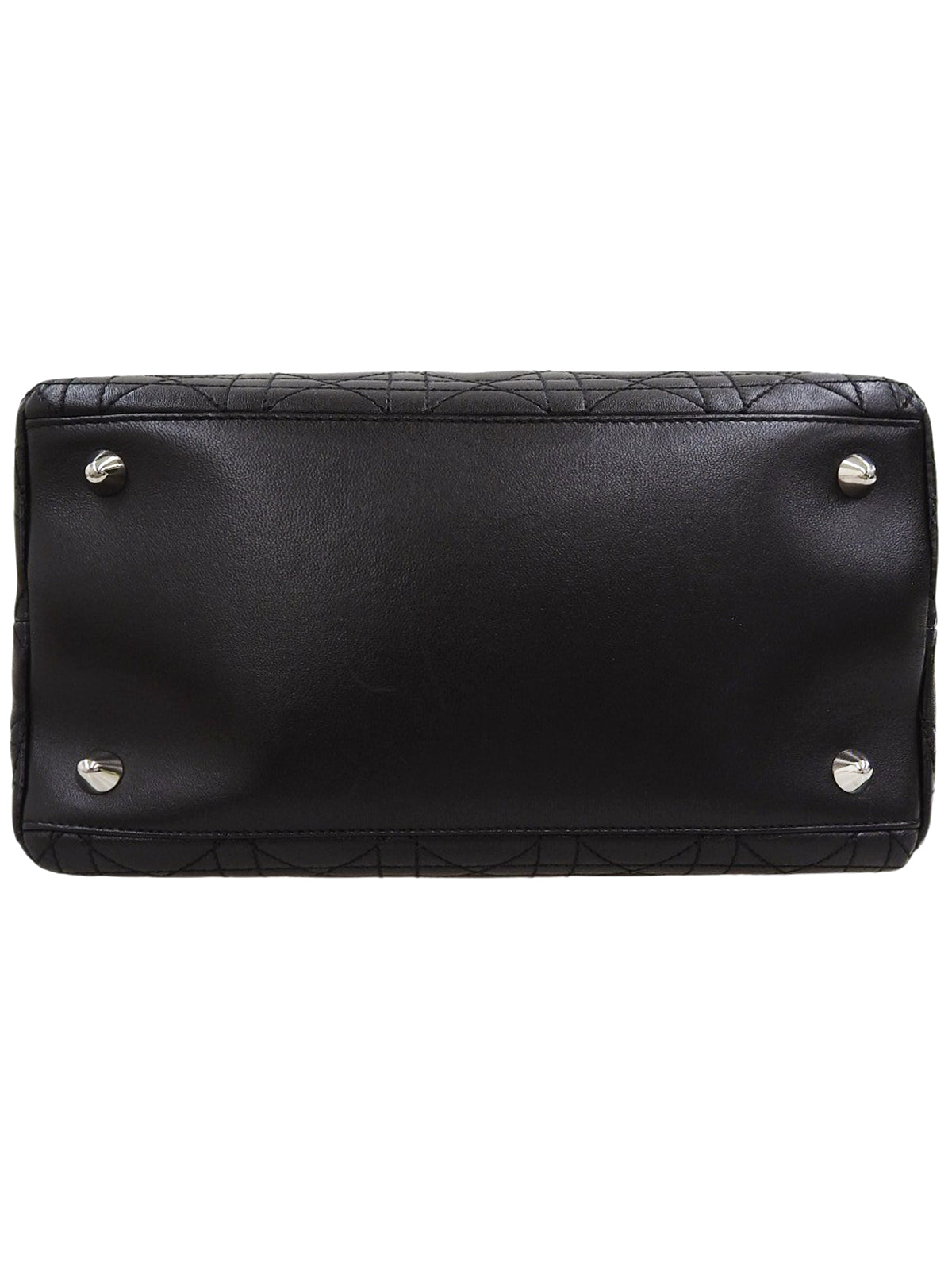 カナージュステッチハンドバッグ ブラック