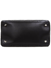 カナージュステッチハンドバッグ ブラック