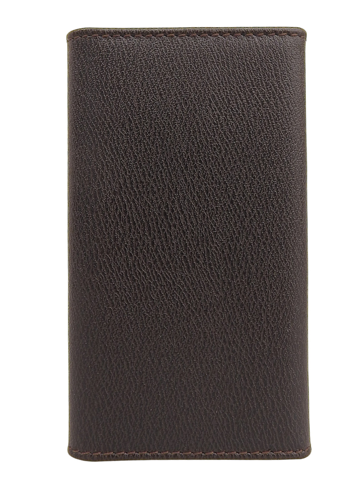 Anagram Embossed Key Case, Dark Brown