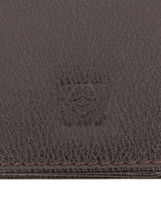 Anagram Embossed Key Case, Dark Brown
