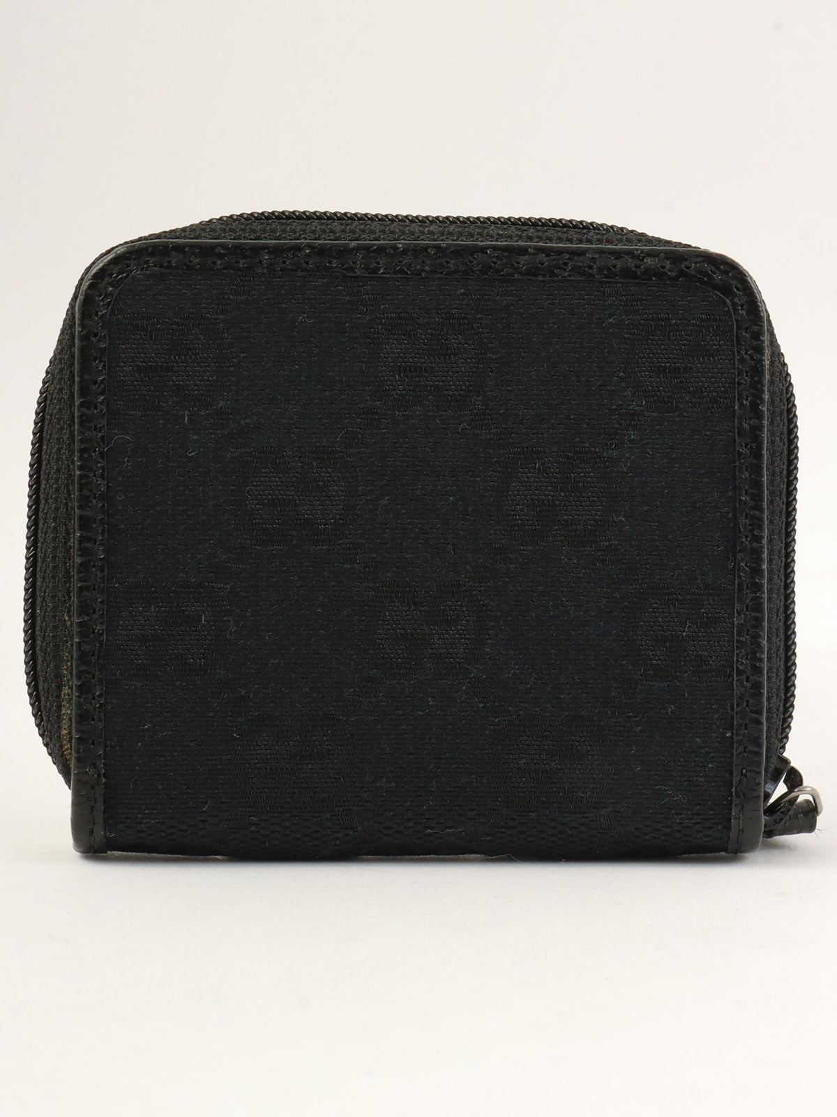 帆布 GG 图案零钱包，黑色