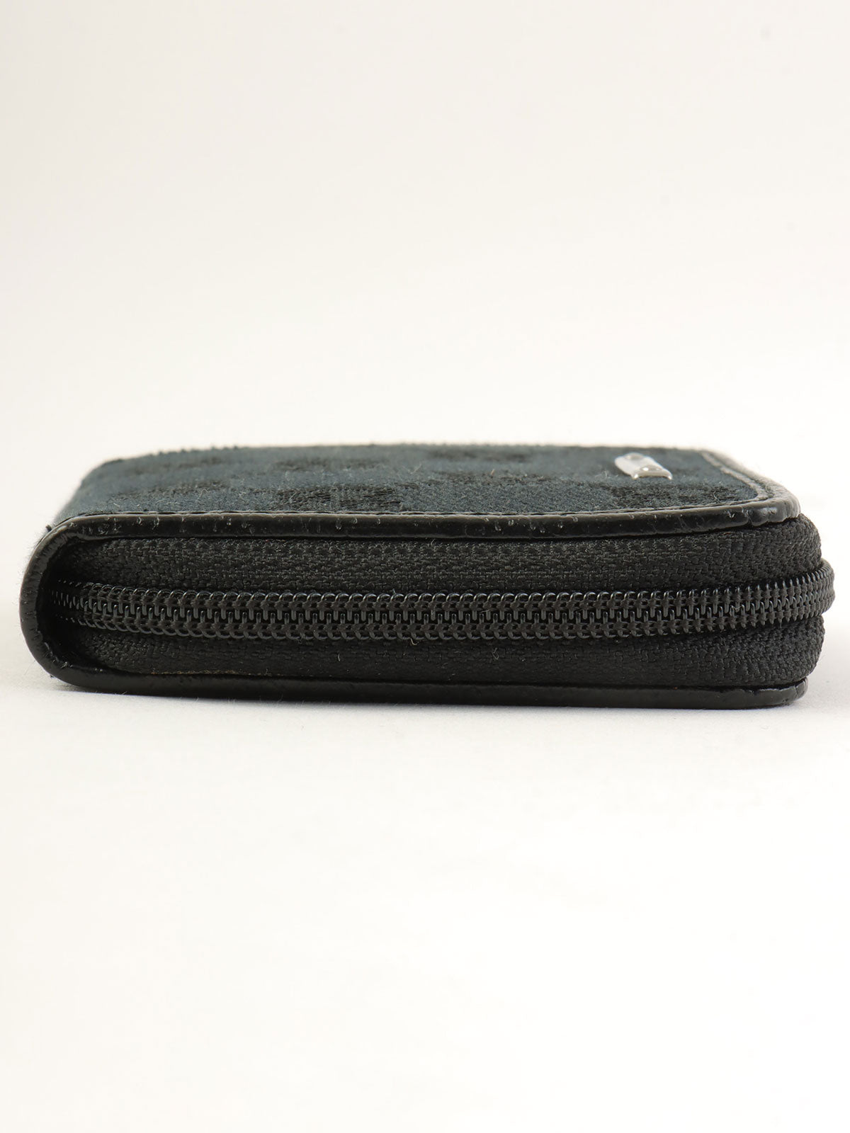 帆布 GG 图案零钱包，黑色