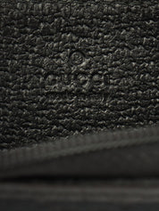 帆布 GG 图案零钱包，黑色