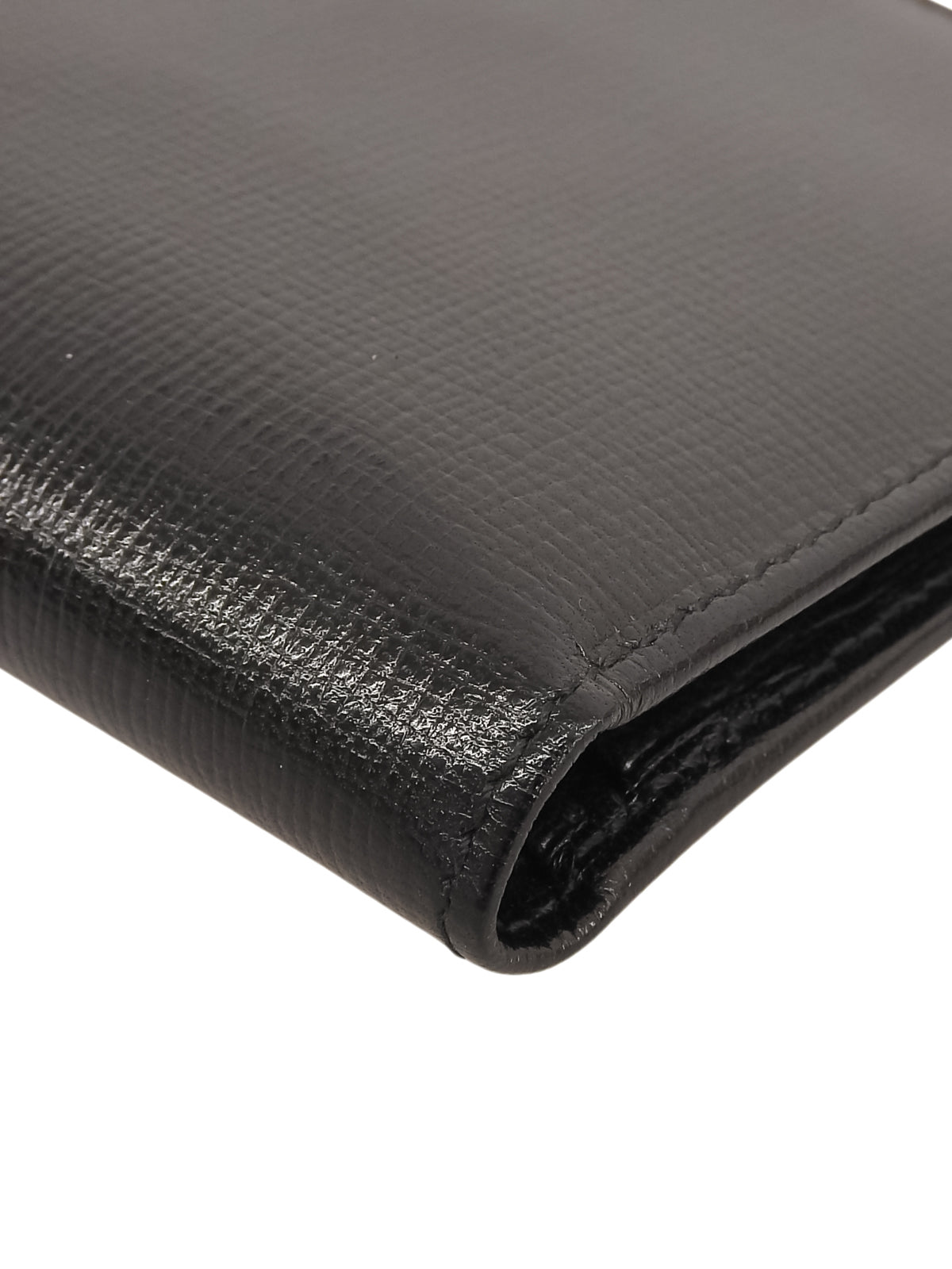 G Logo Plate Compact Wallet Black