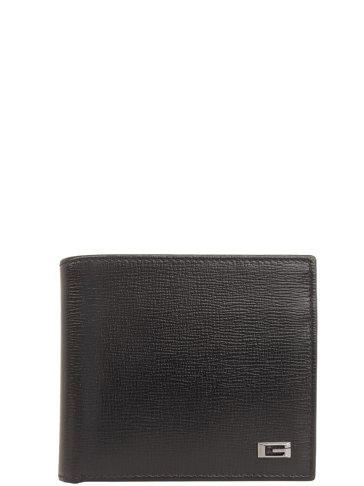 G Logo Plate Compact Wallet Black
