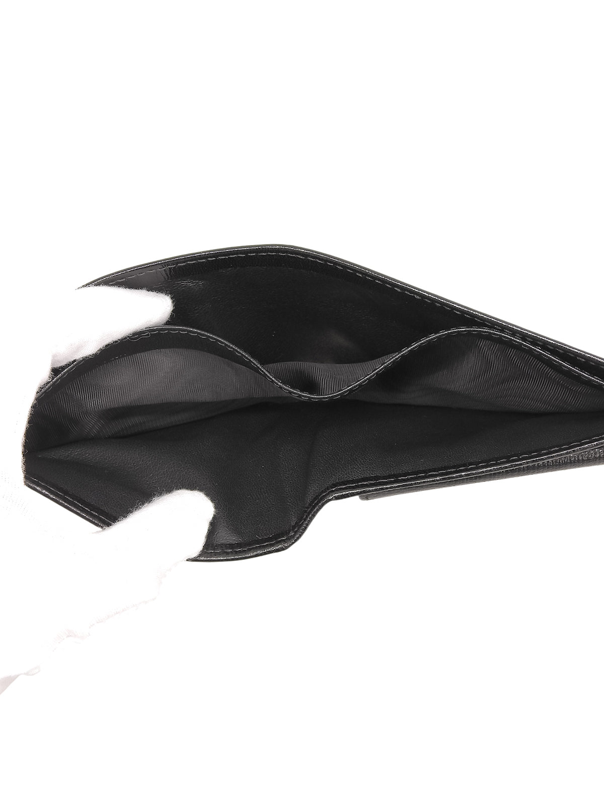 Gロゴプレートコンパクトウォレット ブラック