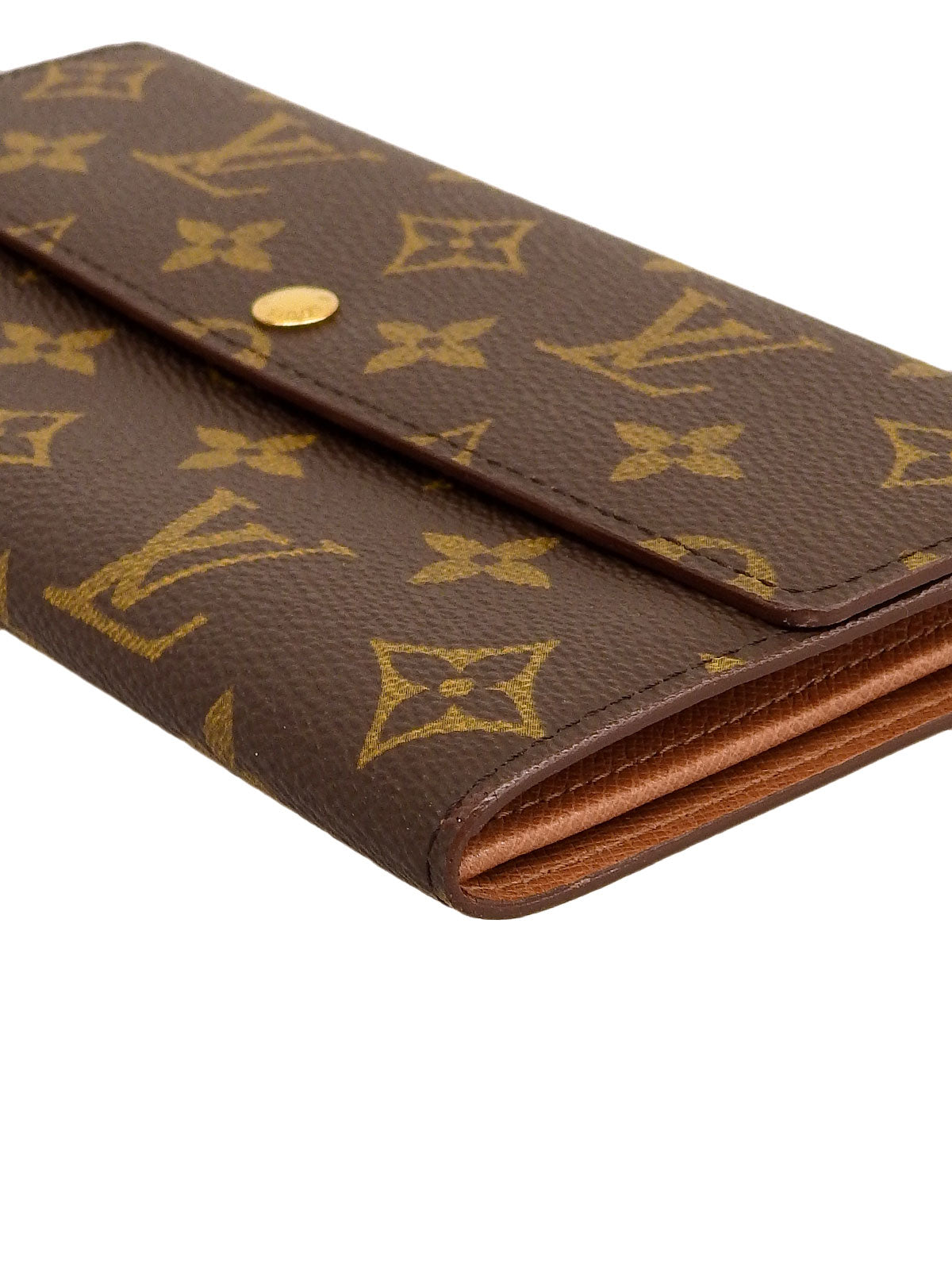 1995年製 キャンバスモノグラムポルトモネクレディ ブラウン