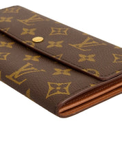 1995 Monogram Canvas Porte Monnaie Credit Brown