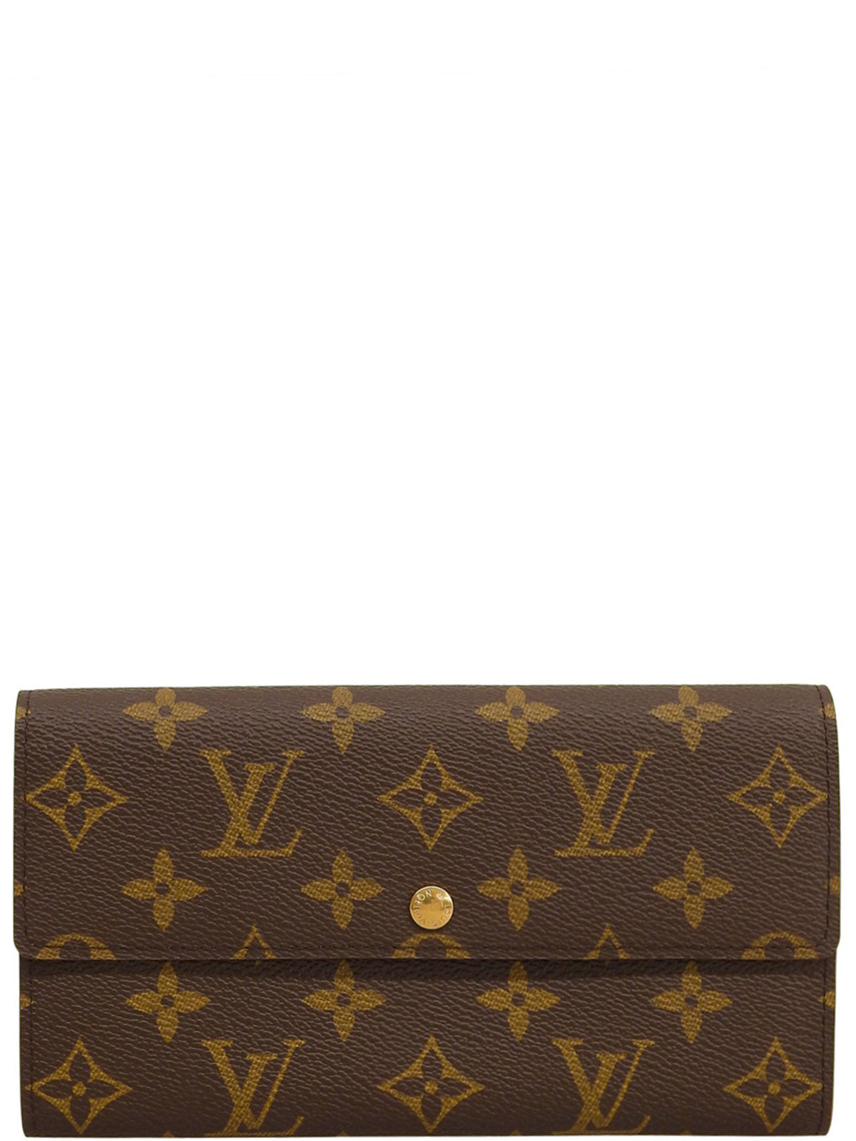 1995年製 キャンバスモノグラムポルトモネクレディ ブラウン