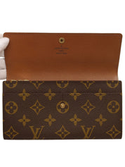 1995年製 キャンバスモノグラムポルトモネクレディ ブラウン