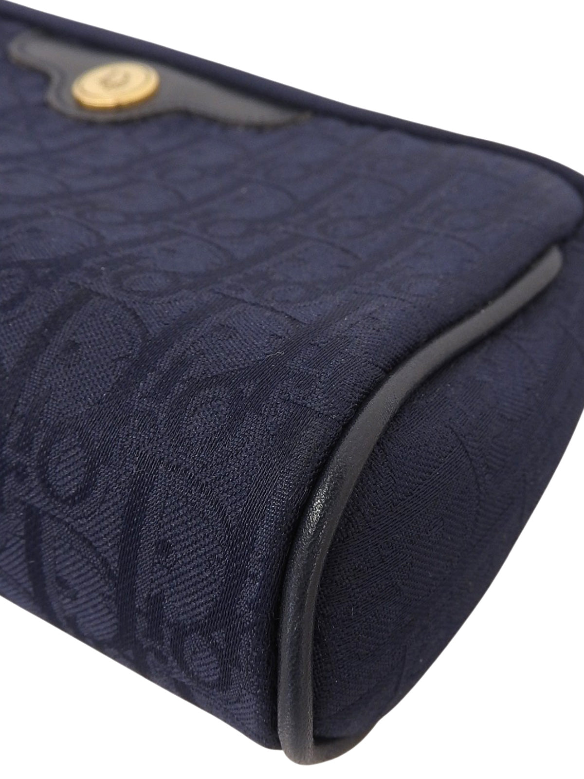 トロッターパターンロゴプレートポーチ ネイビー