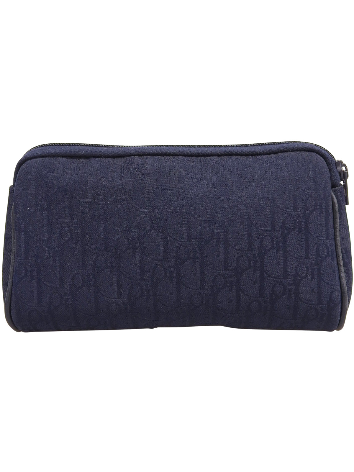 トロッターパターンロゴプレートポーチ ネイビー