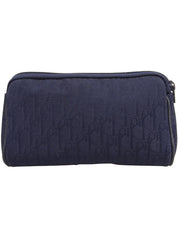 トロッターパターンロゴプレートポーチ ネイビー