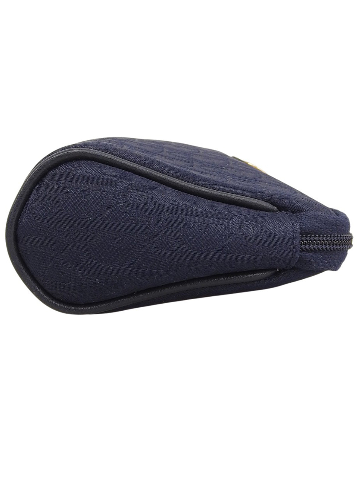 トロッターパターンロゴプレートポーチ ネイビー