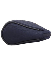 トロッターパターンロゴプレートポーチ ネイビー