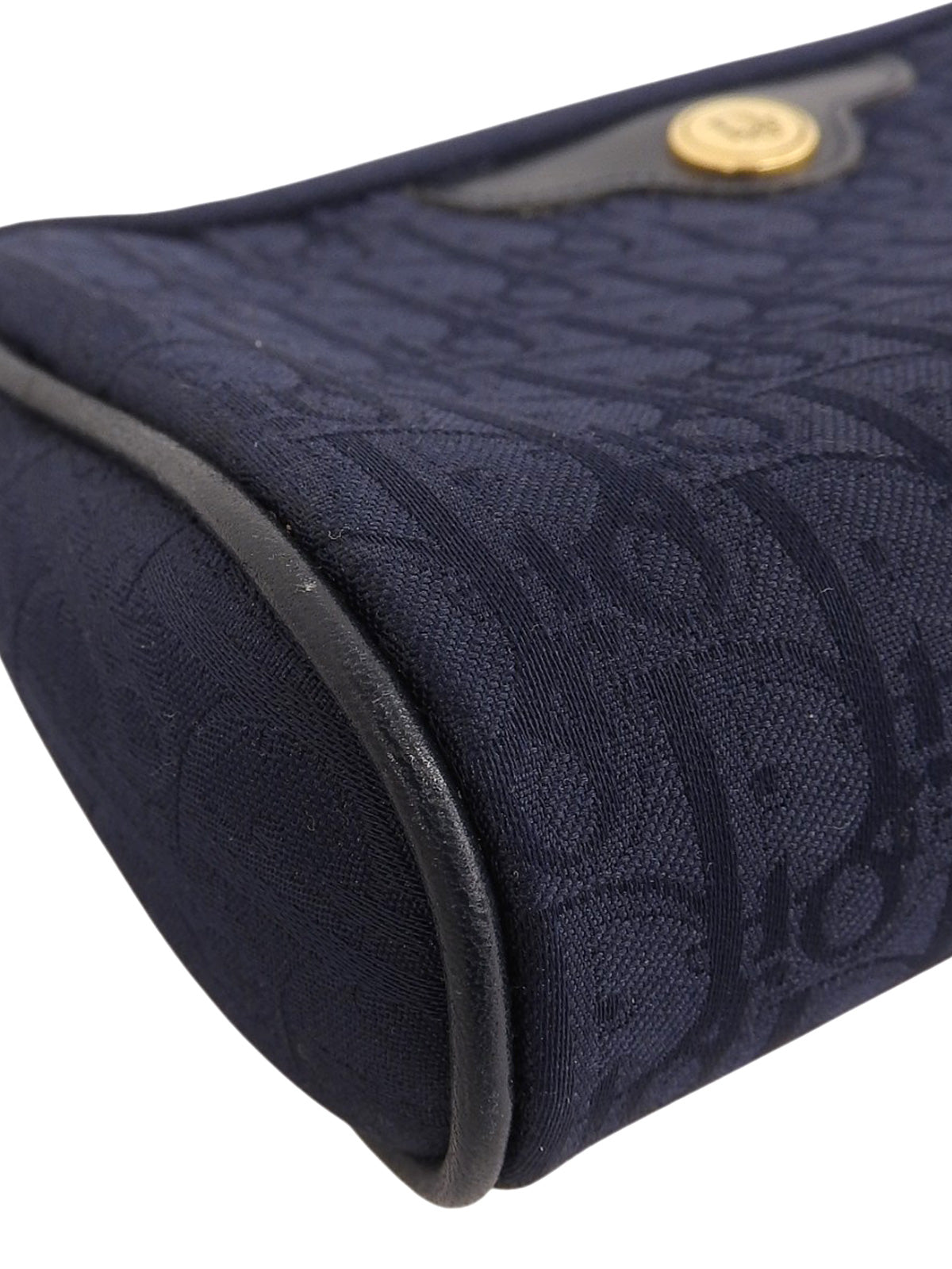 トロッターパターンロゴプレートポーチ ネイビー