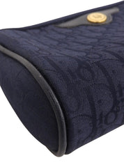 トロッターパターンロゴプレートポーチ ネイビー