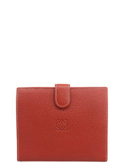 アナグラムエンボスコンパクトウォレット レッド