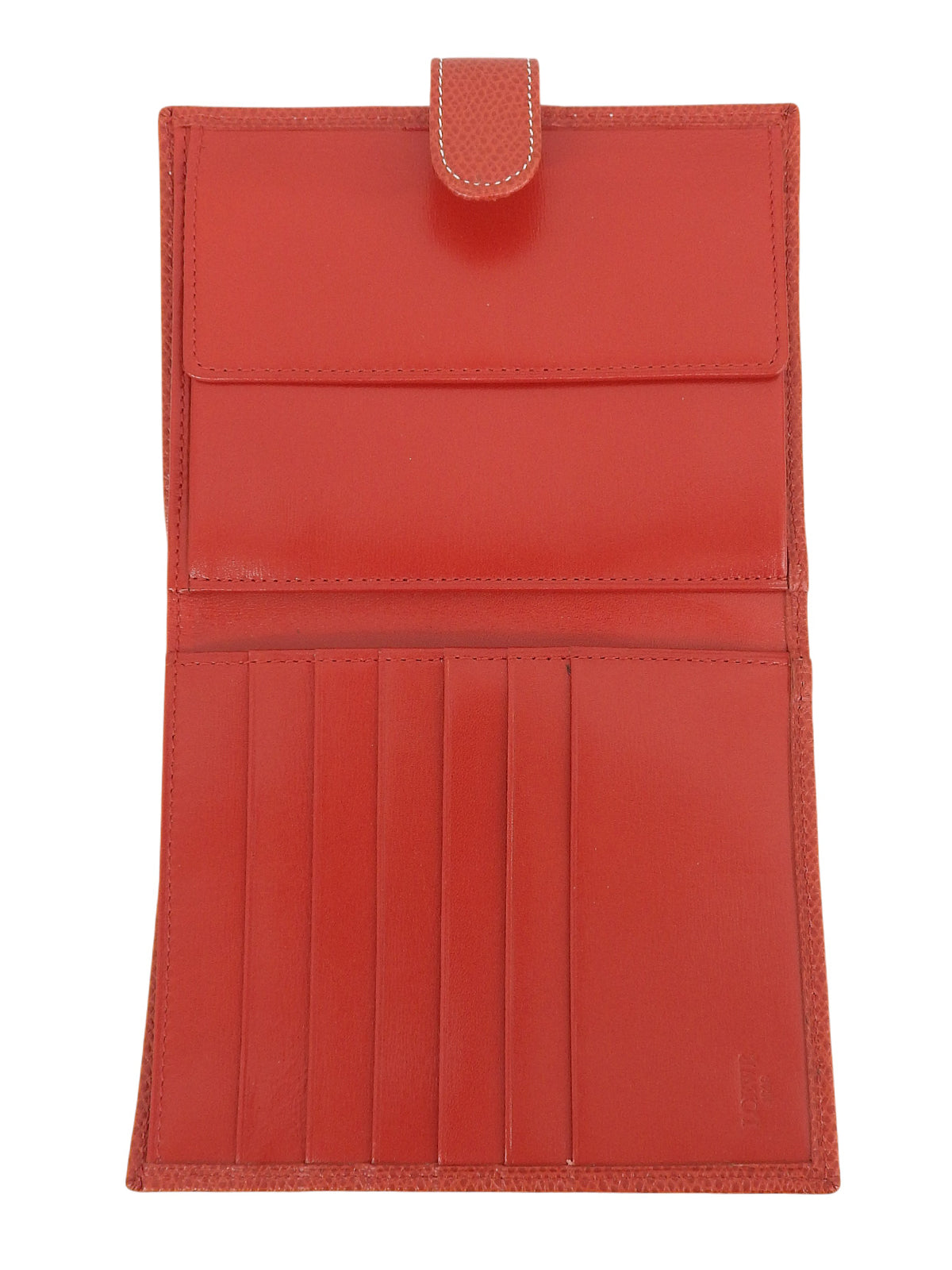 アナグラムエンボスコンパクトウォレット レッド