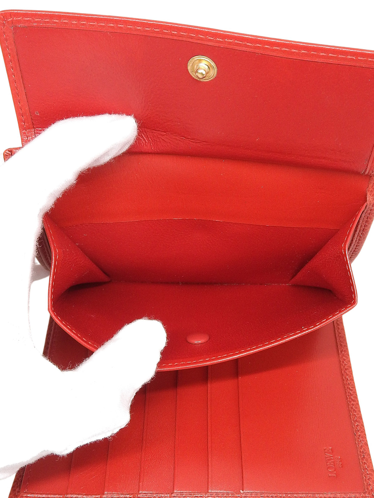 Anagram 压纹迷你钱包 红色