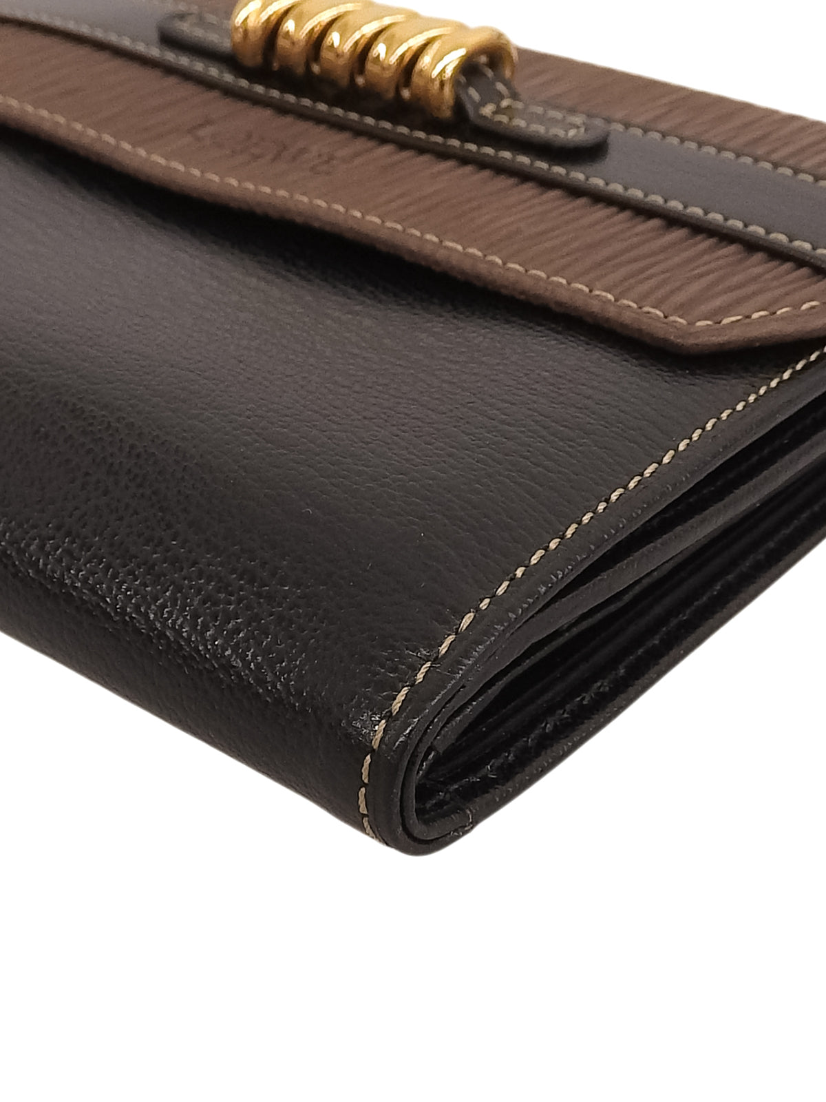 ベラスケスコンパクトウォレット ブラック/ブラウン