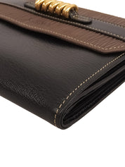 ベラスケスコンパクトウォレット ブラック/ブラウン